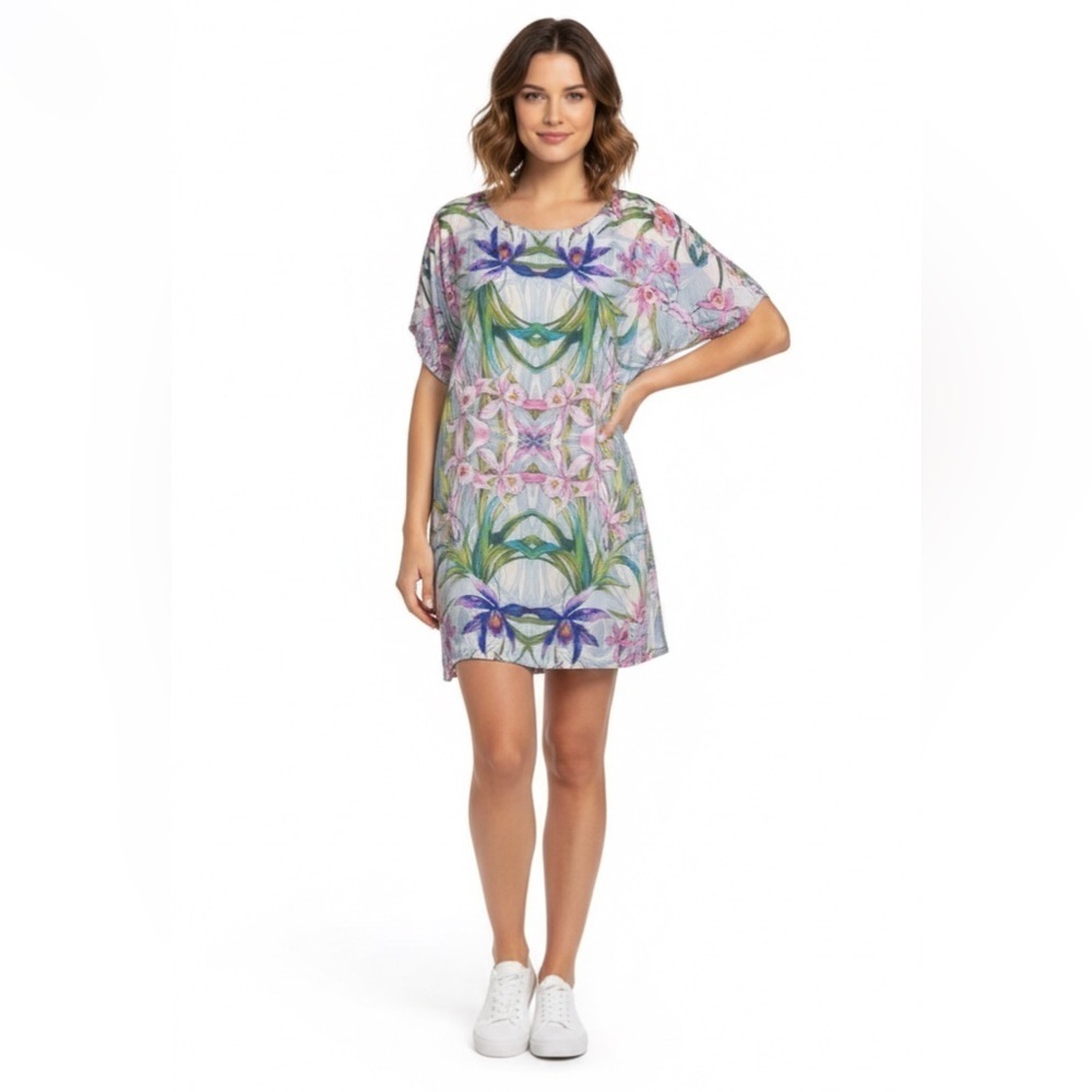 Johnny Was - Multicolored Floral Print Dress Tunic (2)